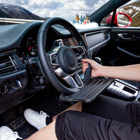 Plateau de volant multifonctionnel en plastique GM, plateau portable pour ordinateur portable de voiture