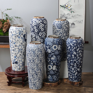 High Quality Hand Painted <b>Unique</b> Home Centerpiece Colored Fleur Floor Ceramic&porcelain <b>Vase</b> Flower <b>Vase</b> - Product Image 2