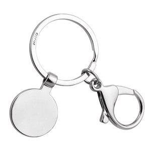Anello in Metallo da 35 mm con Token e Moschettone Portachiavi Personalizzabile con Logo, Dimensione 25mm - Product Image 1
