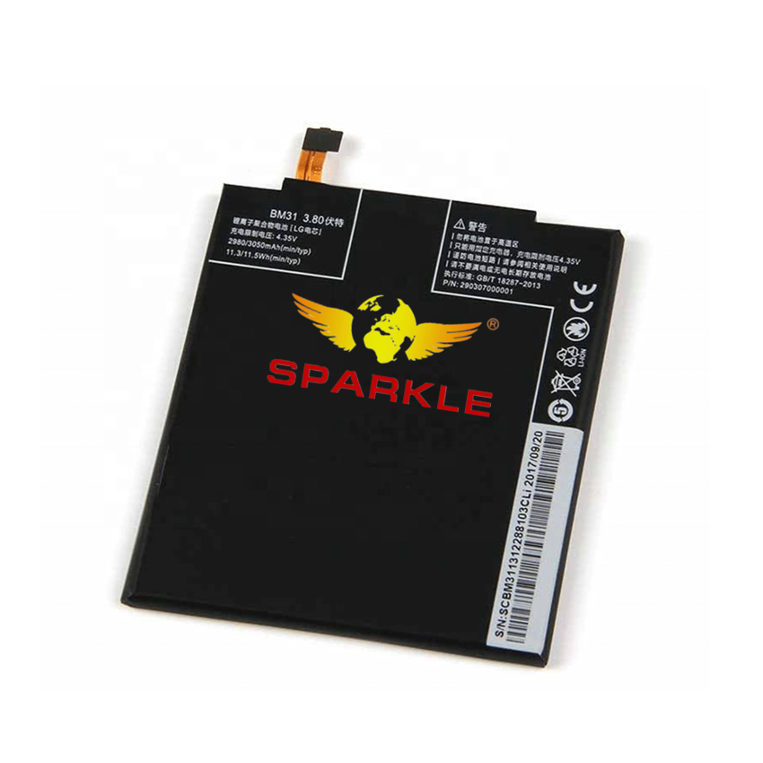 Replacement Original Rechargeable Batteries for BM31 Xiaomi 3 rechargeable mobile phone battery