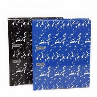 Classeur à levier brillant très vendu, dossier en carton à motif marbré, classeur rigide durable pour le rangement de documents de bureau