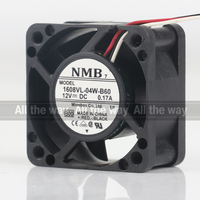 Ventilateur de refroidissement silencieux à roulement à billes NMB 5V 24V 48V DC 12V 0.17A AC EC 4020 40X40X20MM 4CM à trois fils 1608VL-04W-B60 pour onduleur