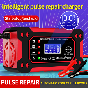 Caricabatterie Intelligente a Impulsi per Batterie al Piombo Acido 12V 6A di Alta Qualità Rosso Vendita all'Ingrosso - Product Image 2
