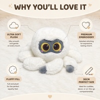 Boneka Laba-laba Mata Besar Lucu dengan Tekstur Lembut dan Rasa Nyaman untuk Koleksi dan Permainan Sehari-hari Kualitas Premium Tersedia di Stok