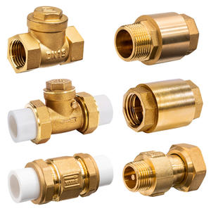 Dingjian 20 PPR 1/2 \ "3/4 \" ทองแดงทั้งหมด, PE มิเตอร์น้ำตรวจสอบวาล์วทางเดียวที่ไม่ไหลกลับน้ำมันละลายแก๊สแนวตั้งโถส้วม - Product Image 1