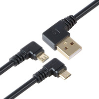 USB de 90 grados USB a Micro USB Cable para Roku TV Stick y banco de potencia