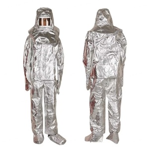 Combinaison ignifuge en aramide et feuille d'aluminium : Vêtement de protection haute température isolant thermiquement et anti-brûlure pour pompiers - Product Image 5