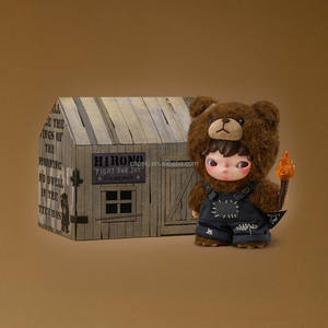 100% Original POP MART Hirono Living Wild Fight for Joy muñeco de peluche figura de acción vinilo cara caja ciega decoración juguete regalo de cumpleaños - Product Image 4