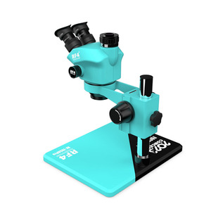 RF4 RF-7050Pro 7-50X Microscopio Trioculare Sincronizzato per Riparazione Componenti Elettronici PCB con Manopola di Ingrandimento a 6 Velocità e Blocco - Product Image 4