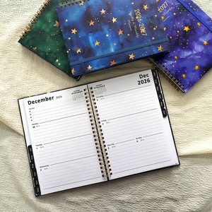 Carnet de notes à feuilles mobiles personnalisé 2026 2027 avec dorure à chaud, planificateur hebdomadaire des objectifs de vie et <span class=keywords><strong>ensemble</strong></span> d'autocollants - Product Image 2