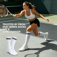 Calcetines de Pickleball para Jóvenes que Absorben la Humedad, Antibacterianos, Transpirables, de Malla, para Partidos en Pistas Duras, Previenen las Vescas, Muestra Gratis, Personalizados
