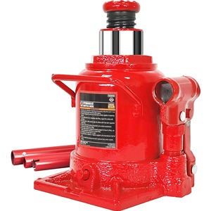 Cric hydraulique bouteille de 20 tonnes, portable, en acier, pour levage de voiture, outil de réparation automobile, cric bouteille soudé à profil bas et compact - Product Image 1