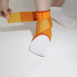 Gaine de support de cheville élastique pour le sport, élastique, OEM, noir et jaune, sangle enveloppant, stabilisateur, pour soulager la douleur du <span class=keywords><strong>pied</strong></span>, 1 pièce - Product Image 5