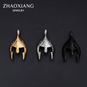 Colgantes para Casco, Collares para Hombre y Mujer, Chapados en Oro/Rosado/Negro, Joyería de Acero Inoxidable, Estilo Vikingo, Acier Inoxydable, Bijoux - Product Image 1