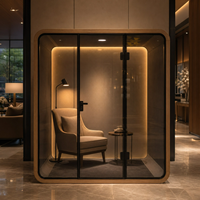 Cabine Acoustique Insonorisée Multi-Tailles pour Réunions, Studio, Bureau Portable Silencieux pour Écoles, Entreprises et Bureaux