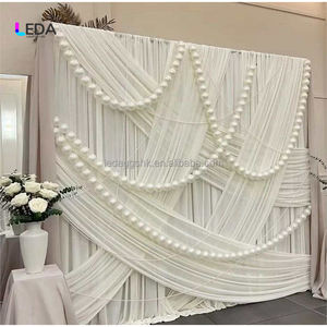 LEDA Nouveauté élégante Ornement de mariage Perle géante de couleur perle Guirlande suspendue Décoration Photo Prop Vitrine Événements - Product Image 3