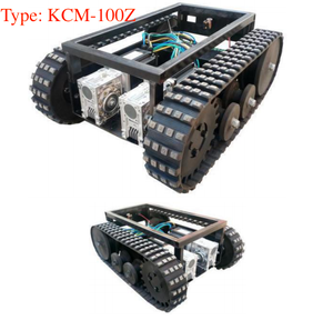 Cao su theo dõi Chassis Tải trọng 200kgs với bộ điều khiển động cơ, điều khiển từ xa Crawler Robot khung gầm vật liệu xây dựng - Product Image 5