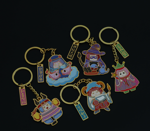 Custom High-End Exquisite Hollow Alloy Keychains for Bag Charms, Custom Text Available
