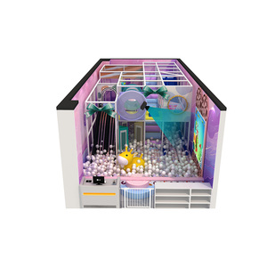 Petit labyrinthe de jeu intérieur pour enfants avec grand toboggan ondulé, château de jeux Future World pour enfants - Product Image 3