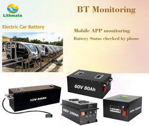 แบตเตอรี่ลิเธียมไอออน 51.2V 48V 60V 72V 60Ah 80Ah คุณภาพสูงสำหรับสกู๊ตเตอร์ ขายดี - Product Image 4