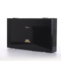 Vente en gros de boîtes en bois personnalisées en verre à vin en MDF de luxe boîte à vin laquée finition piano pour emballage cadeau parfum