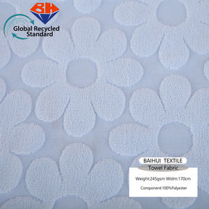 Новая Мода 100% Полиэстеровая жаккардовая ткань хлопчатобумажная махровая ткань для одежды - Product Image 3