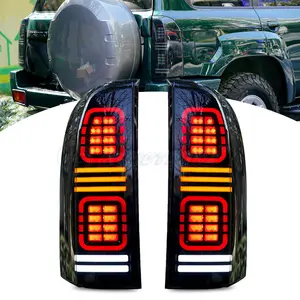 HCMOTIONZ Car DRL Back Lamps Assembly 2005-2022 5th Gen Start UP Animation LED Tail Lights For Nissan Patrol Y61