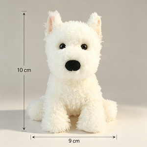 Peluche personnalisée <span class=keywords><strong>Westie</strong></span>, animal en peluche doux et moelleux, chien terrier en peluche pour cadeau et décoration de la maison - Product Image 2