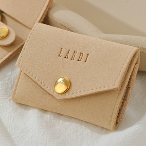 Custom Logo Luxury 1.4mm Microfiber Mini Travel Roll Jewelry Organizer <b>Gift</b> Packaging Foldable Portable Jewelry Pouch - Product Image 5