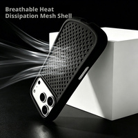 Coque de refroidissement personnalisable, nouvelle couleur, très vendue, pour iPhone 18 17 Pro Max, en TPU, maille fine, avec airbag, givrée, antichoc
