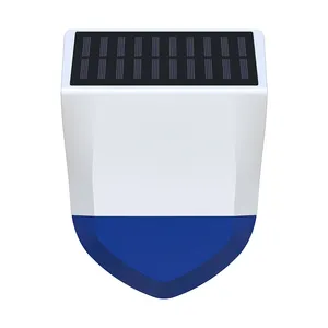 Tuya smart home security waterproof wireless alarm sirene horn buzzer speaker and strobe light solar outdoor siren zigbee