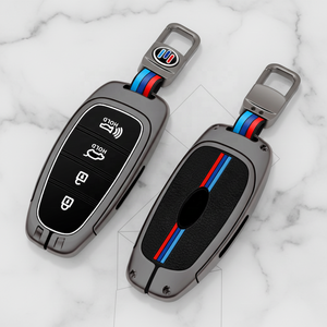 Housse de clé de voiture en alliage de Zinc à distance pour Hyundai <span class=keywords><strong>Grand</strong></span> Santa Fe IX45 GENESIS EQUUS AZERA 2013 2014 2015 2016 accessoires sans clé - Product Image 1