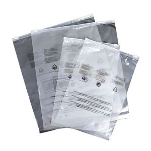 ถุงซิปล็อคพลาสติก PE แบบฝ้าพิมพ์โลโก้ตามสั่ง ป้องกันความชื้น สำหรับบรรจุภัณฑ์เสื้อผ้า ถุงเท้า - Product Image 1