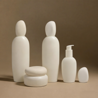 Lot de 100 ml de flacons cosmétiques en gros, ensemble d'emballage pour soins de la peau, pot à crème, flacon pompe pour lotion et maquillage avec tête de pompe blanche