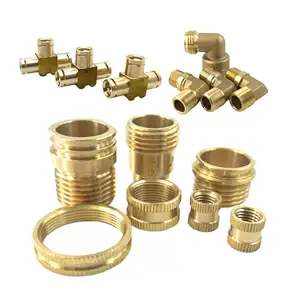Customized Brass Adapters Brass Forged Part Aluminum Milling Stainless Steel Part Custom Cnc Machining Service