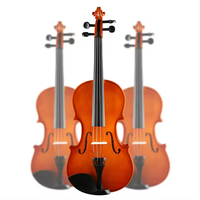 HUASHENG Violon 44 en bois stratifié populaire haut de gamme avec étui et colophane pour joueur professionnel débutant