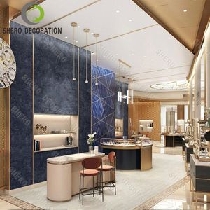 Meubles de magasin de bijoux de luxe, design moderne, vitrine de présentation de bijoux, comptoir de showroom de bijoux personnalisé, décoration - Product Image 4