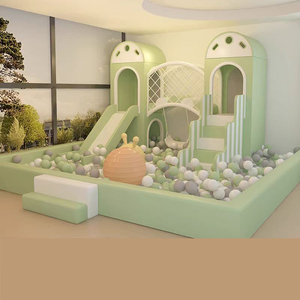 Dream Catch Custom 60 Sqm Pastel Color Naughty Castle Aire de jeu douce pour enfants Équipement de terrain de jeu intérieur Aire de jeu pour enfants - Product Image 1