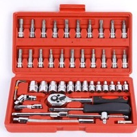 Factory Direct 46 pièces ensemble d'outils de réparation automobile Source d'alimentation manuelle OEM emballage de boîtier personnalisable pour une grande quantité à usage domestique