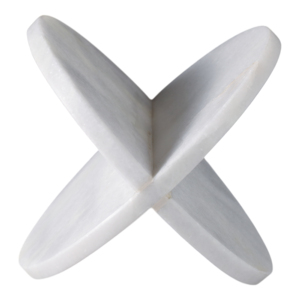 Scultura Decorativa Moderna in Marmo a Forma di X, Elegante Ornamento per Tavolino da Caffè, Esposizione Artistica per Scaffali - Product Image 1