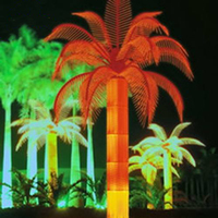 Lumières LED pour l'extérieur Palmier à noix de coco artificiel Indice IP44 émettant vert blanc rose rouge violet bleu blanc chaud Noël