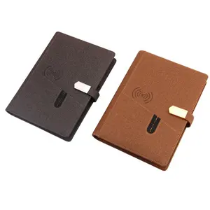 New Smart Notebook A5 Notebook With USB Multifunctional 8000mA Wireless Charger Notebook With Phone Holder