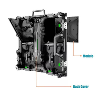 500x500mm intérieur extérieur capacitif fond de scène géant Led mur vidéo p2,9 P3.91 épissure transparente location écran d'affichage LED