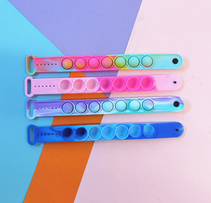 Promozionale indossabile Push Poping Bubble giocattoli sensoriali antistress Finger Press polsino in Silicone <span class=keywords><strong>per</strong></span> bambini e adulti - Product Image 6