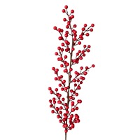 Simulatie Rode Kunststof Schuim Bloem Geluksvrucht Enkel Tak 3-12 Takken Ecologisch Hoogwaardig 10-20cm Emmer Huis