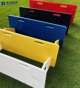 Peralatan latihan kemampuan reaksi sepak bola kustom Logo HDPE papan UHWMPE Rebound sepak bola