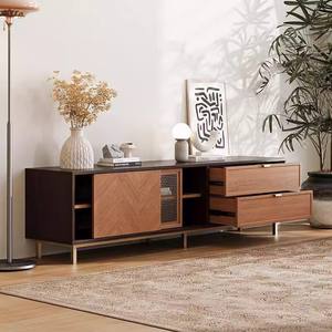 Meuble <span class=keywords><strong>TV</strong></span> en maille de cuivre de style chinois Table basse meuble <span class=keywords><strong>TV</strong></span> Simple maison salon support <span class=keywords><strong>TV</strong></span> en bois massif sur pied - Product Image 2