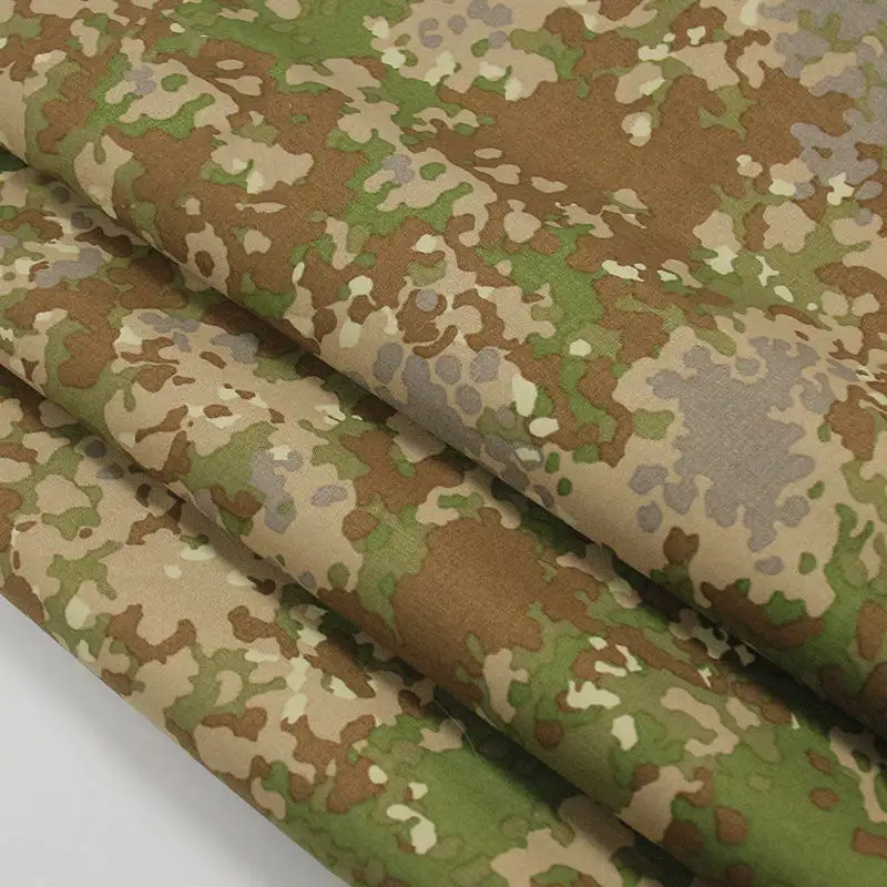 Hf New Arrival Camo cotton poplin vải 40D Ripstop Nylon 66 vải Tactical vành đai vật liệu mềm Camo Jacquard Polyester Vải