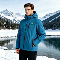 Veste Softshell Homme OEM Fine, Respirante, Imperméable et Coupe-Vent avec Fermeture Éclair, Vêtement d'Extérieur pour Randonnée, Capuche Amovible