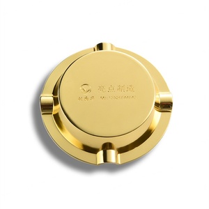 Cendrier de luxe en métal doré, souvenir personnalisé de qualité supérieure, style antique, vente chaude - Product Image 4